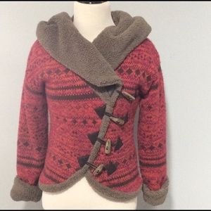 Free People Hooded Sweater/Light Jacket Size Xs
